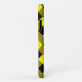 Zwart en Geel iPhone Case Modern Design (Achterkant/rechts)