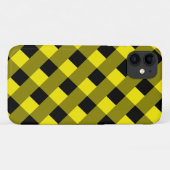 Zwart en Geel iPhone Case Modern Design (Achterkant (horizontaal))