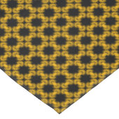 Zwart en geel modern stedelijk patroon tafelkleed (Gekanteld)