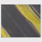 Zwart en geel oppervlak cadeaupapier (Vlak)