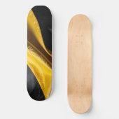 zwart en geel persoonlijk skateboard (Voorkant)