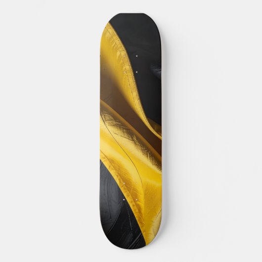 zwart en geel persoonlijk skateboard (Voorkant)