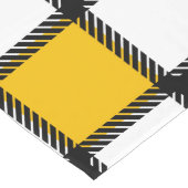 Zwart en geel Plaid Check Lange Tafelloper (Hoek)