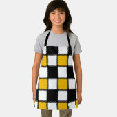 Zwart en geel Plaid Check Schort (Insitu)