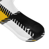 Zwart en geel Plaid Check Snijplank (Hoek)