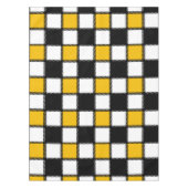Zwart en geel Plaid Check Tafelkleed (Voorkant)