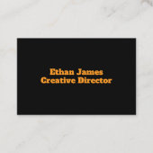 Zwart en geel visitekaartje (Voorkant)