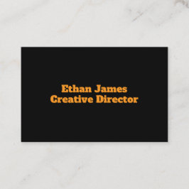 Zwart en geel visitekaartje