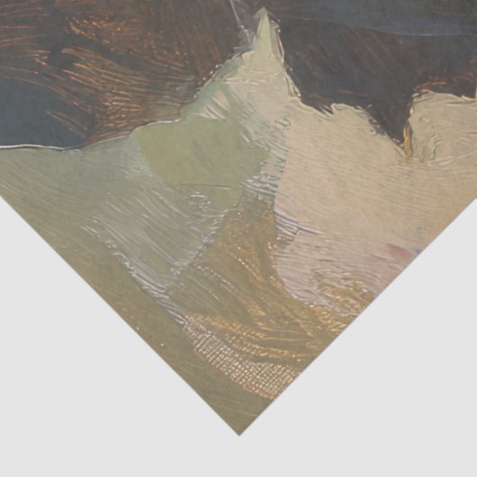 Zwart en Geel Vlinder Decoupage Papier (Detail)