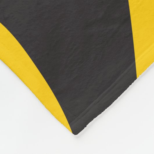 Zwart en geel Zebra Print Fleece Deken (Hoek)