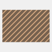 Zwart en geelbruin vijf strips inpakpapier vel (Voorkant 2)