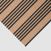 Zwart en geelbruin vijf strips tissuepapier (Detail)