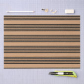 Zwart en geelbruin vijf strips tissuepapier (Craft)