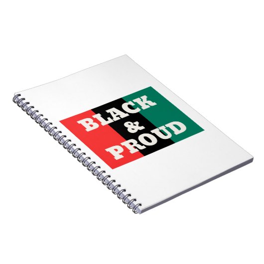 Zwart en gekleurd op een rode, zwarte en groene kl notitieboek (Rechterzijde)