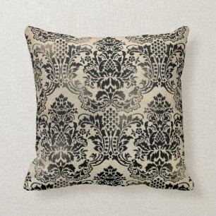 Zwart en getextureerd vouw Pillow. Kussen