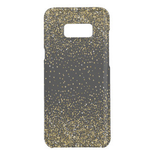 Zwart en Glam Gold Glitter Confetti Design 01 Get Uncommon Samsung Galaxy S8 Plus Case