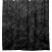 Zwart en glitterstrippatroon douchegordijn (Voorkant)