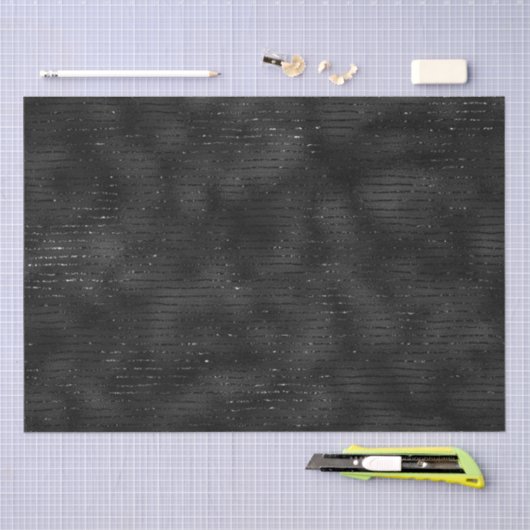 Zwart en glitterstrippatroon tissuepapier (Craft)