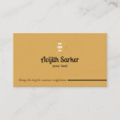 Zwart en goed aangepast elegant minimalistisch visitekaartje (Voorkant)