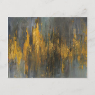 Zwart en Gold Abstract afdrukken Danhui Nai Briefkaart