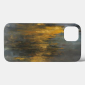 Zwart en Gold Abstract afdrukken | Danhui Nai Case-Mate iPhone Case (Achterkant (horizontaal))