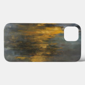 Zwart en Gold Abstract afdrukken | Danhui Nai Case-Mate iPhone Case (Achterkant (horizontaal))