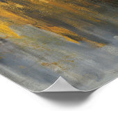 Zwart en Gold Abstract afdrukken | Danhui Nai Poster (Hoek)