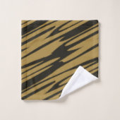 Zwart en Gold abstract Bad Handdoek (Wasdoekje)