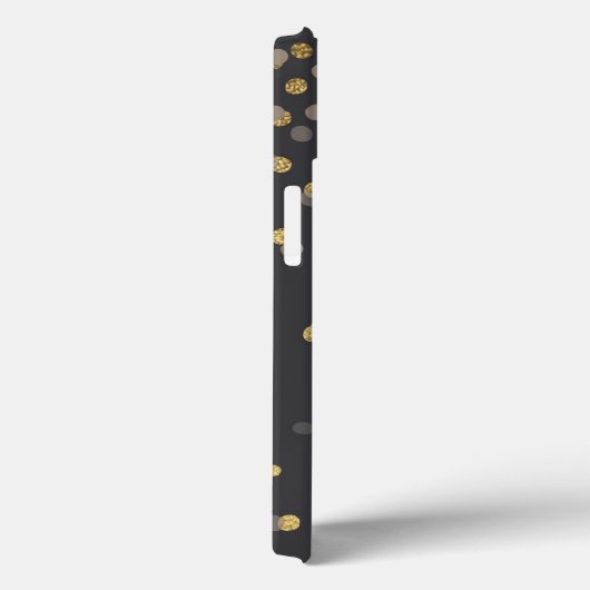 Zwart en Gold iPhone 6 Hoesje (Achterkant / Rechts)