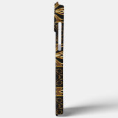 Zwart en Gold Luxe iPhone 13 Pro Max Hoesje (Achterkant / Links)