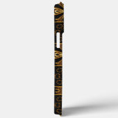 Zwart en Gold Luxe iPhone 13 Pro Max Hoesje (Achterkant / Rechts)