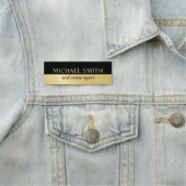 Zwart en Gold Professional op maat Naamplaatje (In situ)