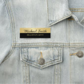 Zwart en Gold Professional op maat Naamplaatje (In situ)