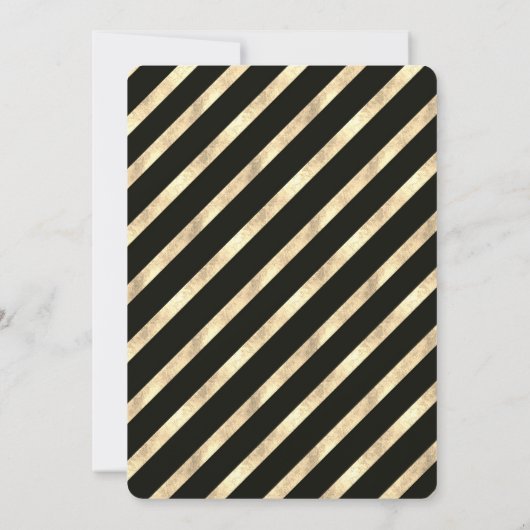 Zwart en Goud 100e Verjaardag Kaart (Achterkant)