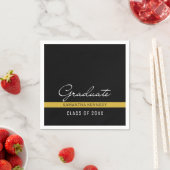 Zwart en Goud 2025 Afstuderen Servet (Insitu)