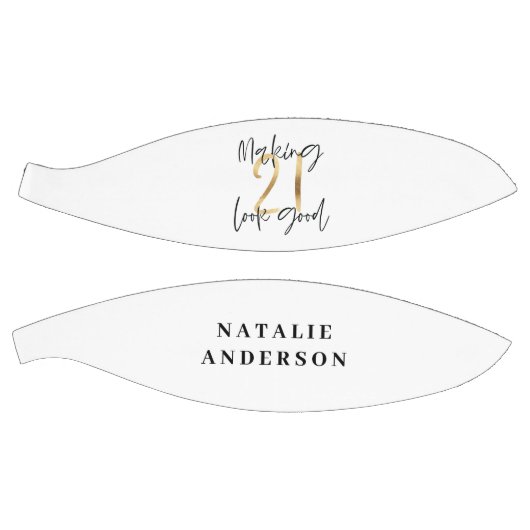 Zwart en goud 21ste verjaardag modern script stijl basketbal (Panelen)