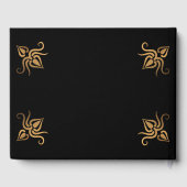 Zwart en Goud 50e Bruiloft Jubileum Gastenboek (Achterkant)