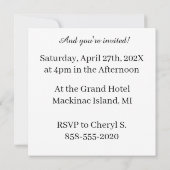 Zwart en goud 50ste verjaardag Retro Stripe Print Kaart (Achterkant)