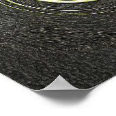 Zwart en goud abstract poster (Hoek)