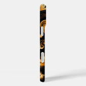 ZWART EN GOUD ABSTRACTE VALENTIJN LIEFDE HARTEN Case-Mate iPhone CASE (Achterkant / Rechts)