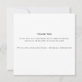 Zwart en Goud Afstuderen Bedankt Custom Kaart (Achterkant)