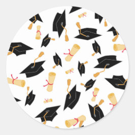 Zwart en Goud Afstuderen Stickers