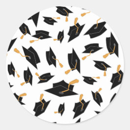 Zwart en Goud Afstuderen Stickers