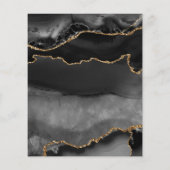 Zwart en goud agaat flyer (Achterkant)
