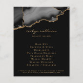 Zwart en goud agaat flyer (Voorkant)