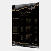 Zwart en goud Agaat prijslijst Acryl teken Acryl Bord (Hoek)