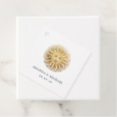 Zwart en goud antiek bedankjes labels (In situ)