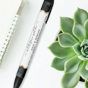 Zwart En Goud Aquarel Zakelijk Zwarte Inkt Pen