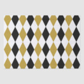 Zwart en goud Argyle Tissuepapier (Voorkant)