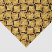 Zwart en goud art deco geschulpte tissuepapier (Detail)